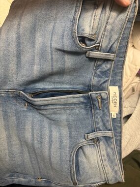 Hidden Light Blue Wide-Leg Jeans for Women